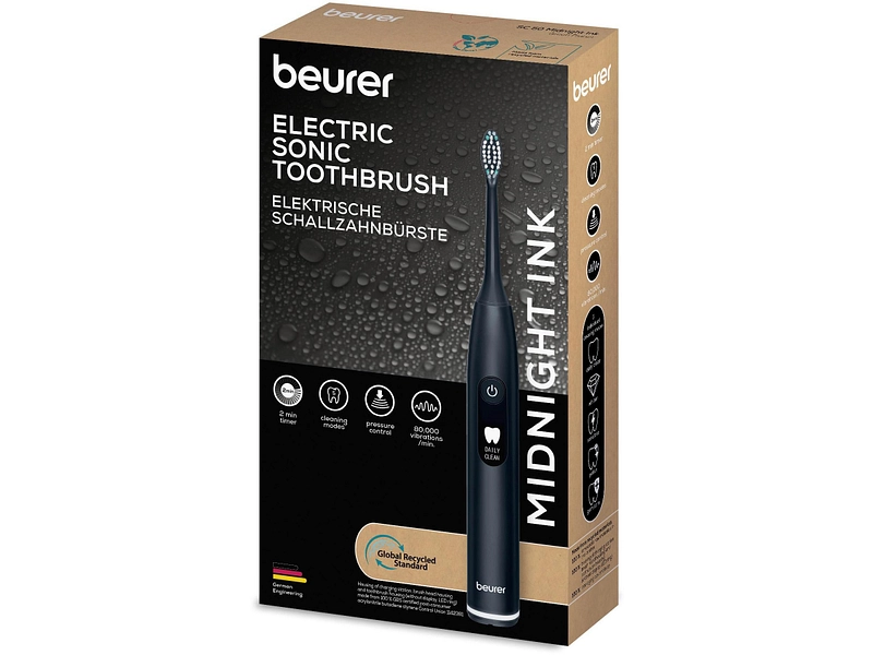 BEURER Spazzolino elettrico SC 50 Midnight ink Green Planet Easy to clean