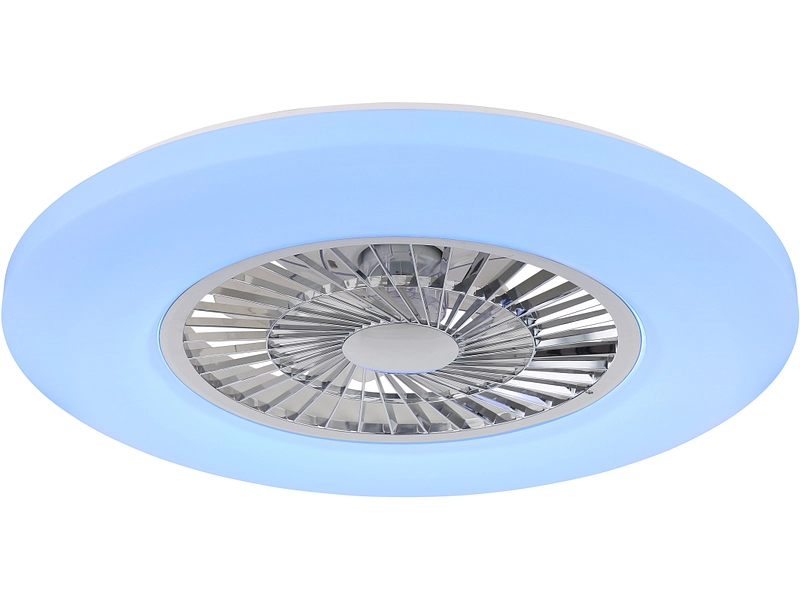 Plafonnier-ventilateur LED multicolore ALVA intensité variable