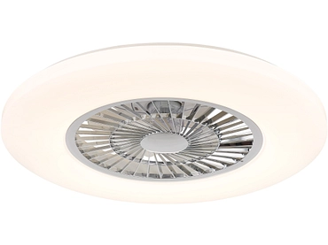 Plafonnier-ventilateur LED multicolore ALVA intensité variable
