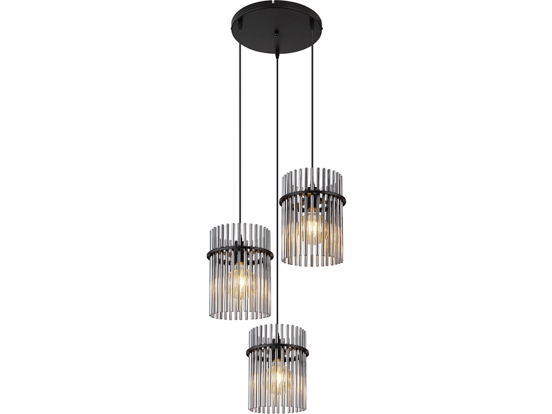 Hängelampe GORLEY 47x140cm 3x60W schwarz