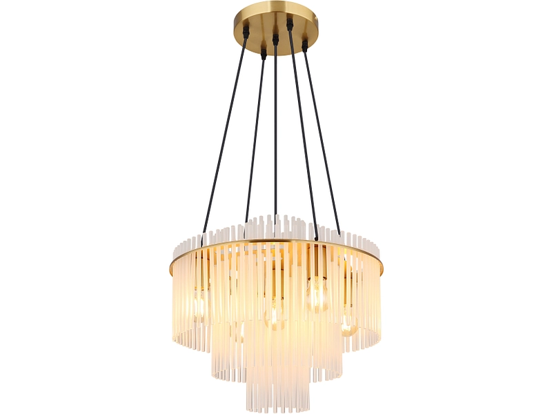 Hängelampe GORLEY 50x120cm 60W goldfarben