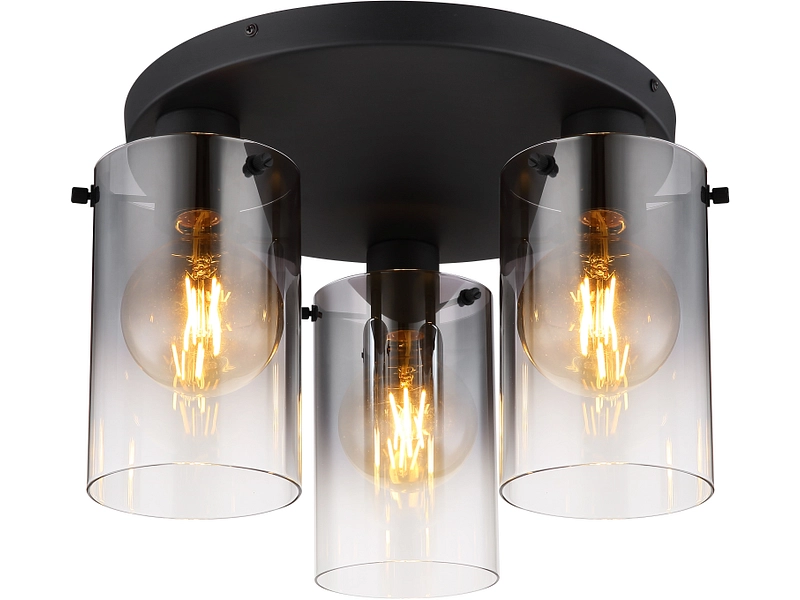 Deckenlampe FLORENTINA 40.5cm 40W schwarz