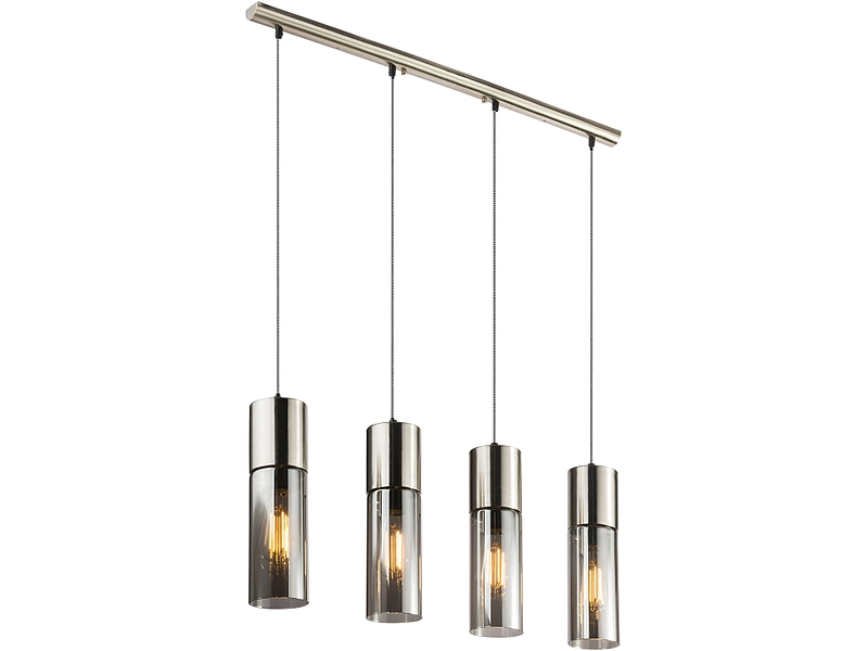 Hängelampe ANNIKA 80x156cm 25W silberfarben