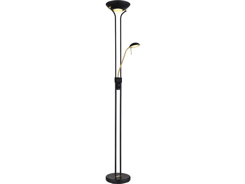 Stehlampe LEONAS variable Intensität 180cm 5.5W schwarz