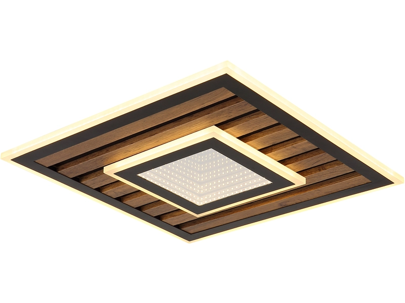 Deckenlampe 3D WOODY 40cm 24W schwarz