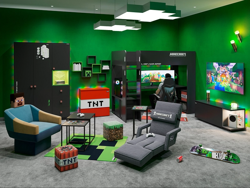 MINECRAFT Table d'appoint MINECRAFT