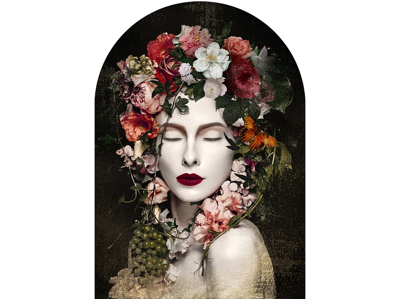 Tableau en verre DIANA 1 pièce verre blanc Tableau en verre DIANA 1 pièce verre blanc