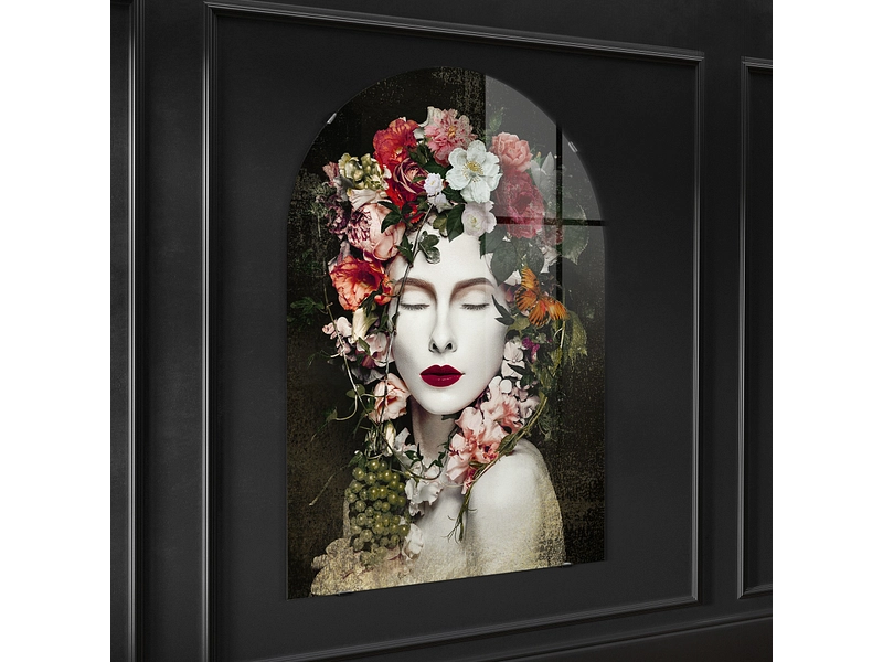 Tableau en verre DIANA 1 pièce verre blanc Tableau en verre DIANA 1 pièce verre blanc