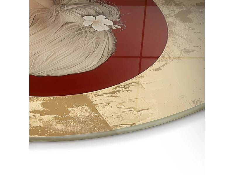 Tableau en verre RUKIA 1 pièce verre doré Tableau en verre RUKIA 1 pièce verre doré