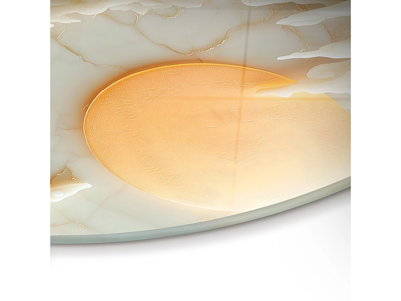 Tableau en verre JADE 1 pièce verre blanc
