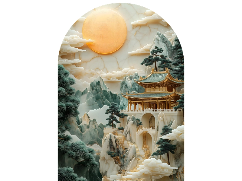 Tableau en verre JADE 1 pièce verre blanc