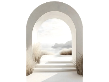 Tableau en verre PULAU 1 pièce verre blanc