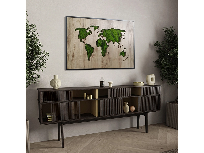 Quadro tuftato GREEN MAP pezzo mdf verde Conforama CH