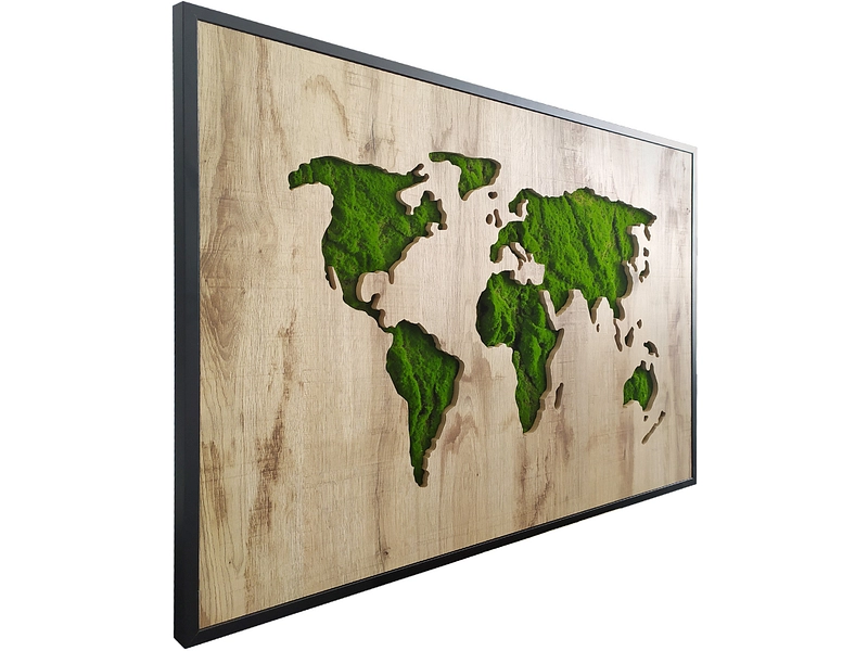 Quadro tuftato GREEN MAP 1 pezzo mdf verde Quadro tuftato GREEN MAP 1 pezzo mdf verde
