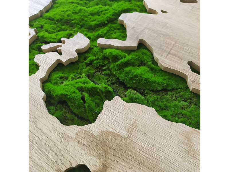 Quadro tuftato GREEN MAP 1 pezzo mdf verde Quadro tuftato GREEN MAP 1 pezzo mdf verde