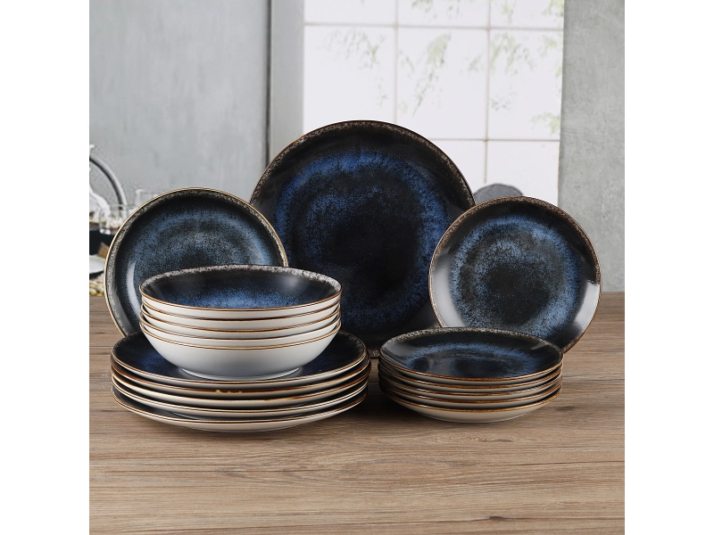 Set vaisselle COSMOS porcelaine