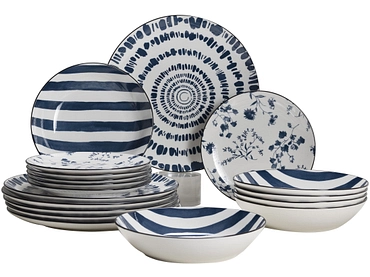 Set vaisselle MYKONOS porcelaine