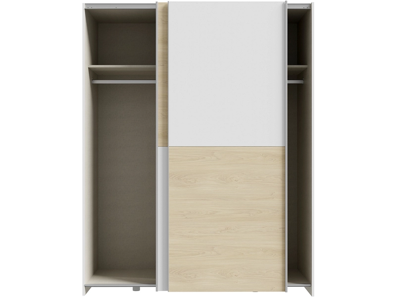 Schwebetürenschrank PAULINE eiche Schwebetürenschrank PAULINE eiche