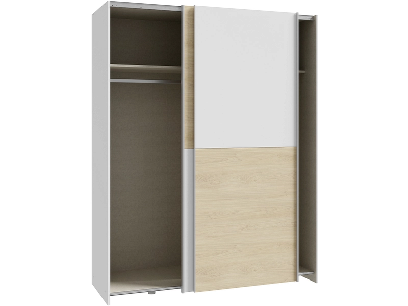 Schwebetürenschrank PAULINE eiche Schwebetürenschrank PAULINE eiche