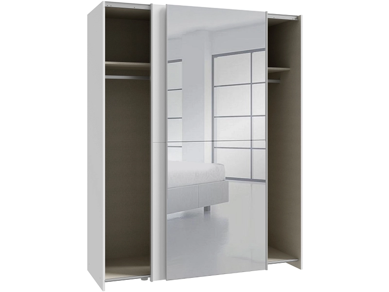 Schwebetürenschrank PAULINE weiss Schwebetürenschrank PAULINE weiss