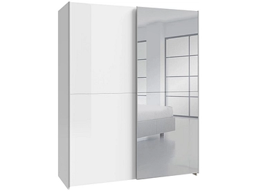 Armadio ante scorrevoli PAULINE bianco lucido