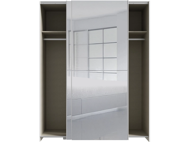 Schwebetürenschrank PAULINE weiss Schwebetürenschrank PAULINE weiss