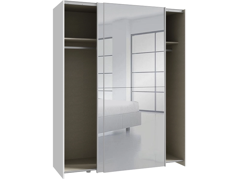 Schwebetürenschrank PAULINE weiss Schwebetürenschrank PAULINE weiss