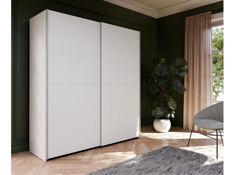 Armoire portes coulissantes PAULINE blanc alpin