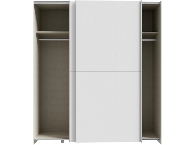Armoire portes coulissantes PAULINE blanc alpin