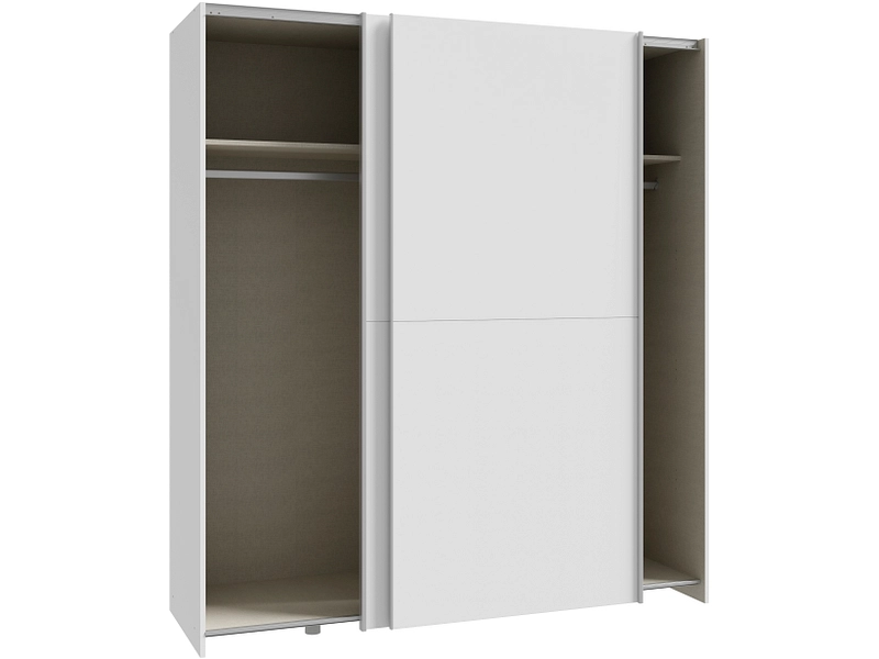 Armoire portes coulissantes PAULINE blanc alpin