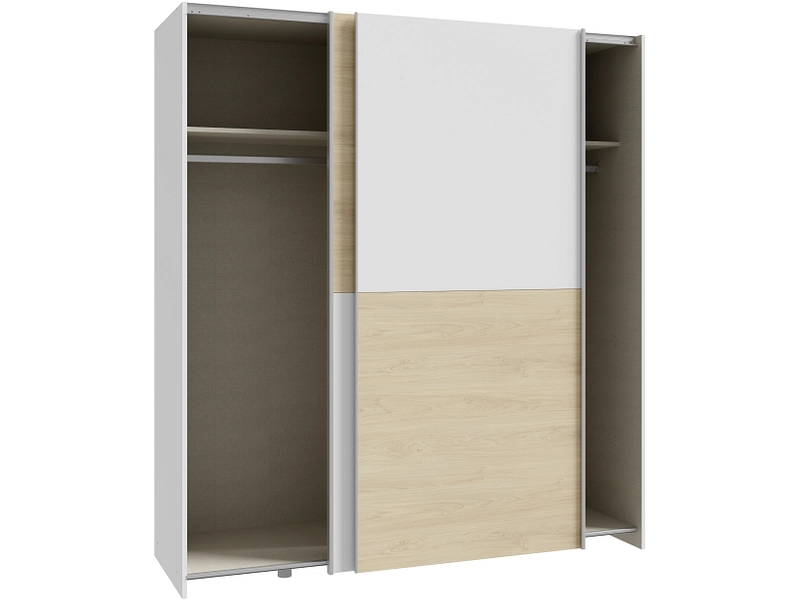 Schwebetürenschrank PAULINE eiche Schwebetürenschrank PAULINE eiche