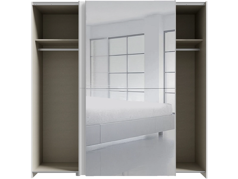 Armoire portes coulissantes PAULINE blanc