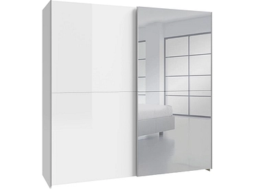 Armoire portes coulissantes PAULINE blanc brillant