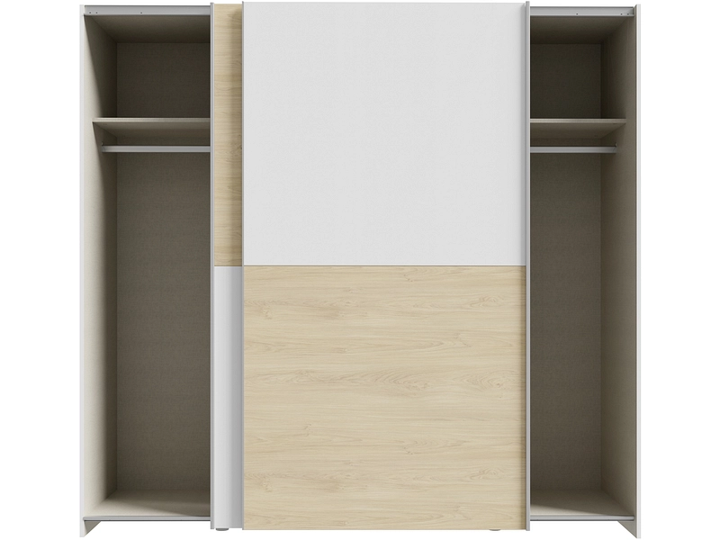 Armoire portes coulissantes PAULINE chêne