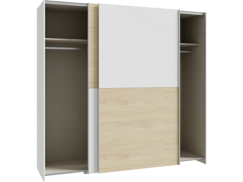 Armoire portes coulissantes PAULINE chêne