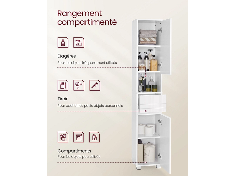 Colonne de rangement SONGMICS NAYANA