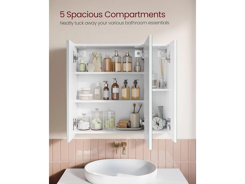 Specchio per il bagno rettangolo SONGMICS NAYANA