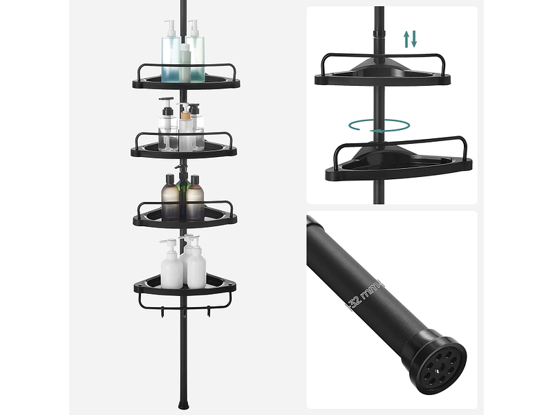 SONGMICS Mensola da bagno ELINA