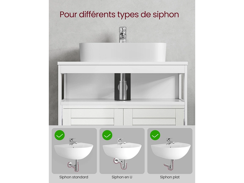 Meuble sous lavabo SONGMICS SAYA