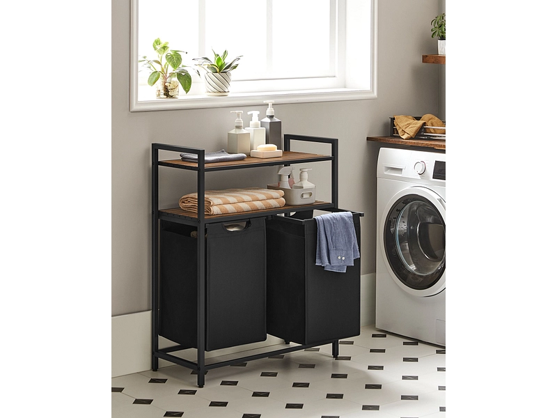 SONGMICS Wäschekorb TRIOVA schwarz