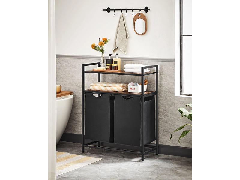 SONGMICS Wäschekorb TRIOVA schwarz