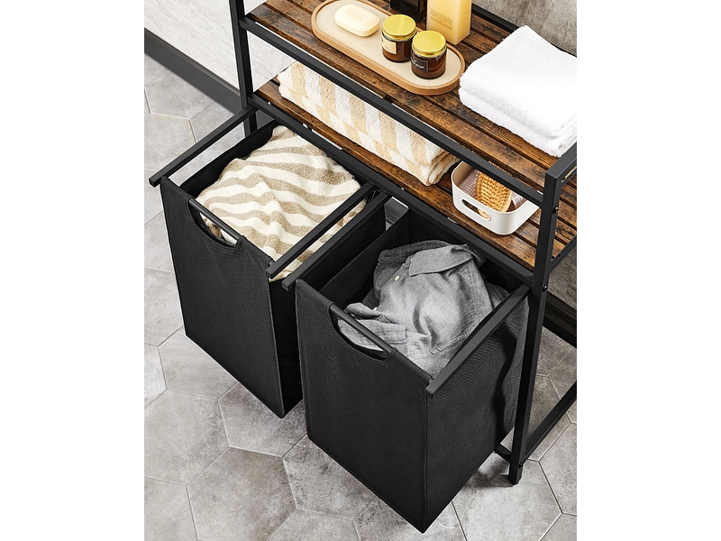 SONGMICS Wäschekorb TRIOVA schwarz