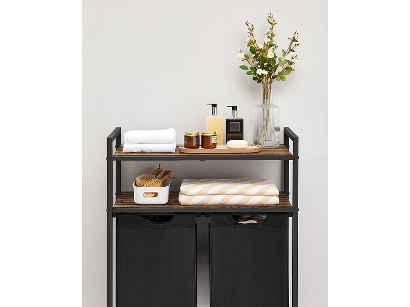 SONGMICS Wäschekorb TRIOVA schwarz