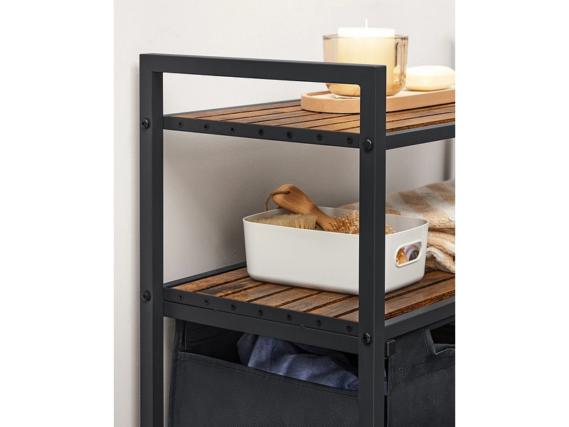 SONGMICS Wäschekorb TRIOVA schwarz