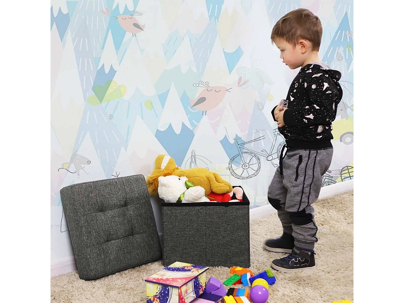 Pouf de rangement SONGMICS ZANKA