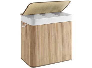 SONGMICS Portabiancheria LAVONA legno naturale