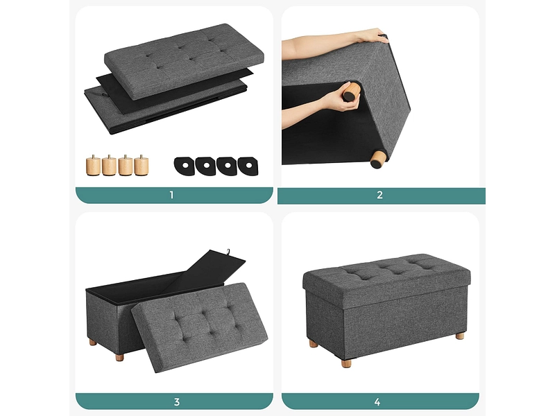 Pouf contenitore SONGMICS ZANKA