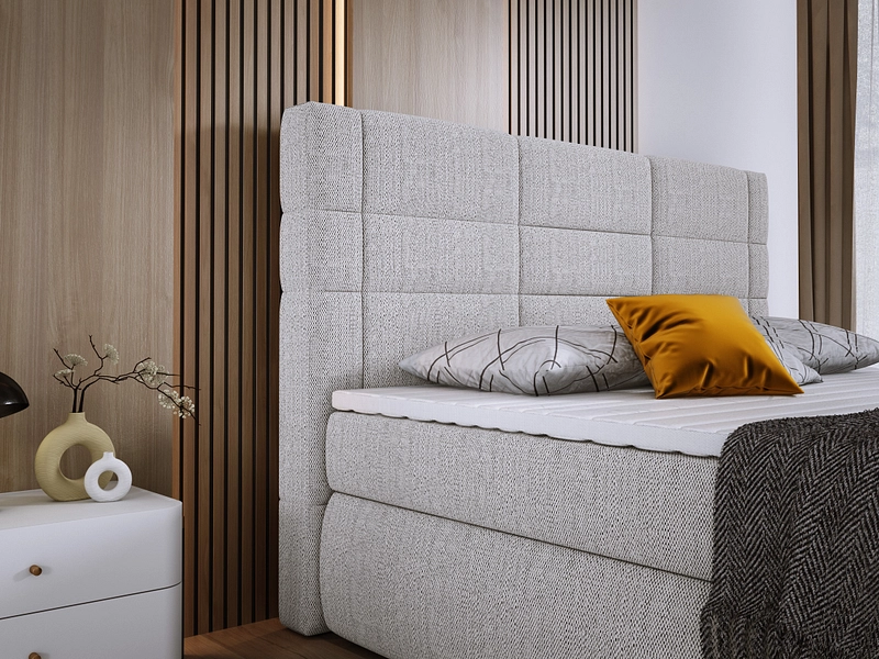Boxspring LARGO grigio chiaro
