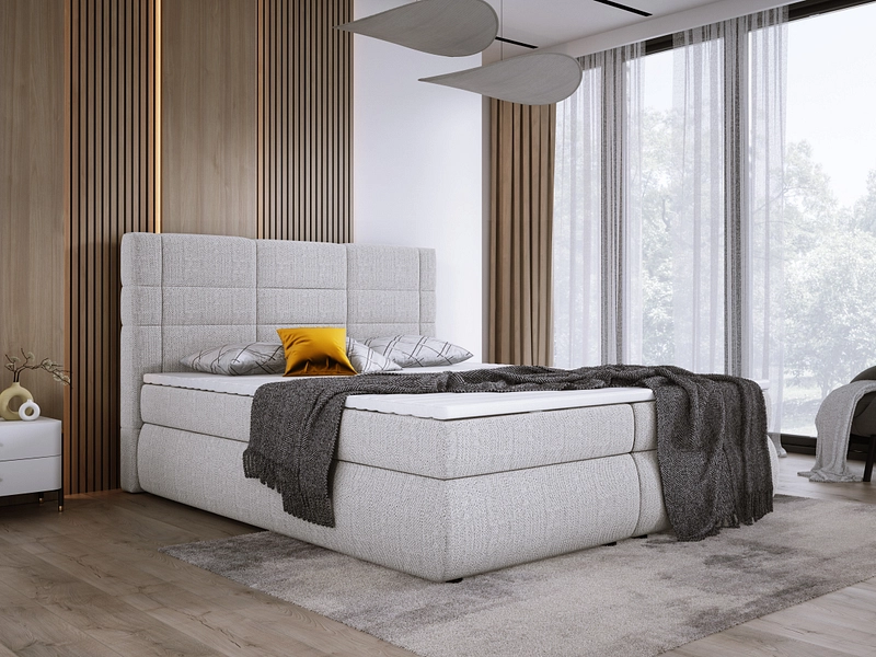 Boxspring LARGO grigio chiaro