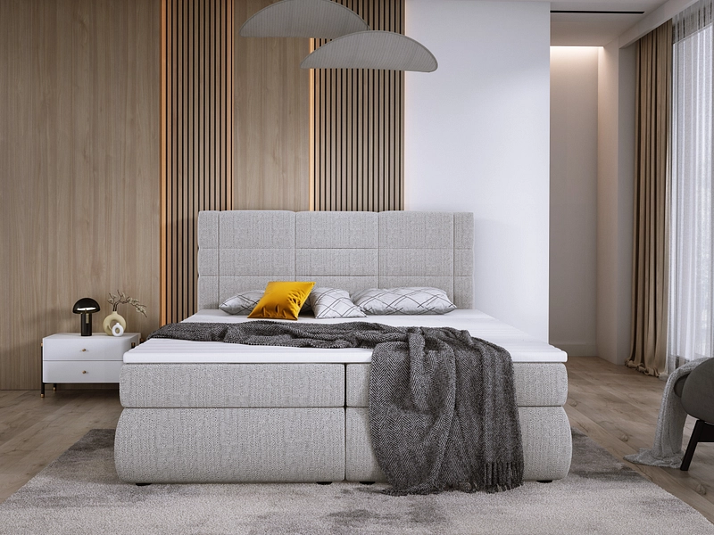 Boxspring LARGO grigio chiaro